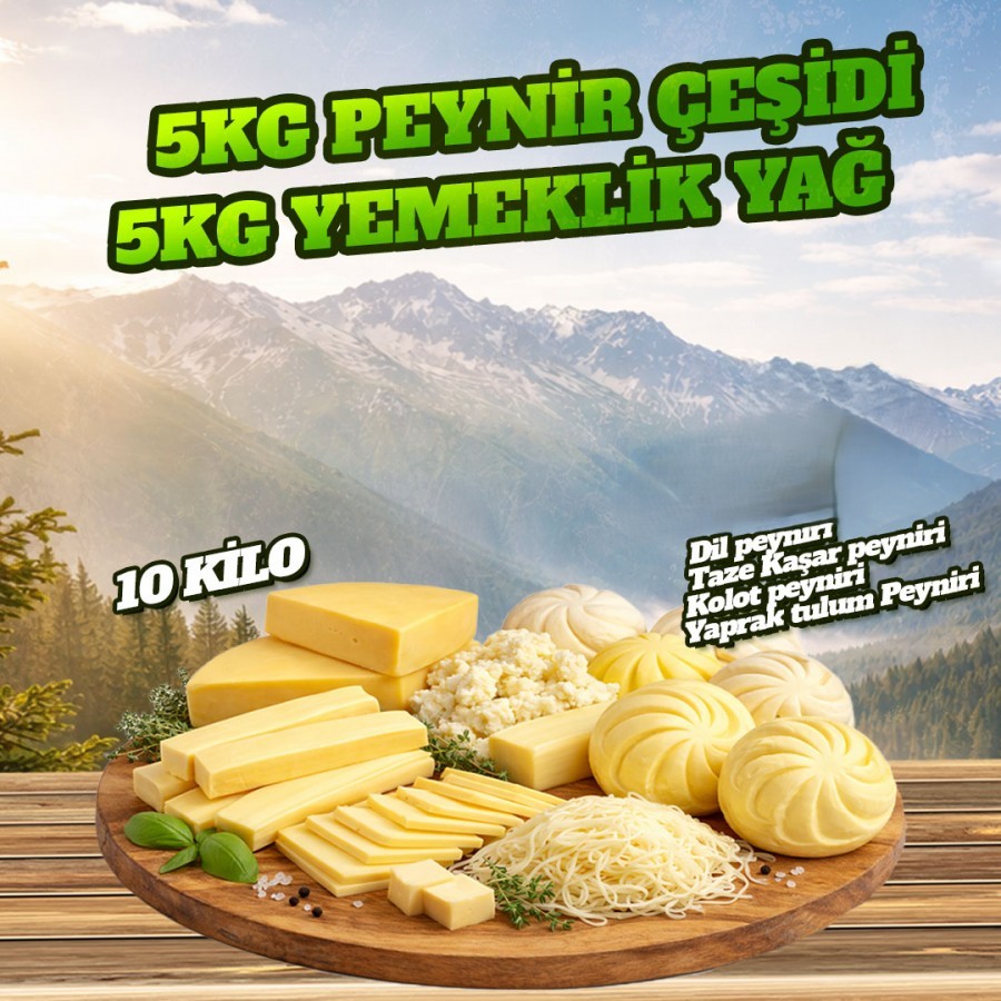 5KG Peynir Çeşidi - 5KG Yemeklik Yağ Kampanyası